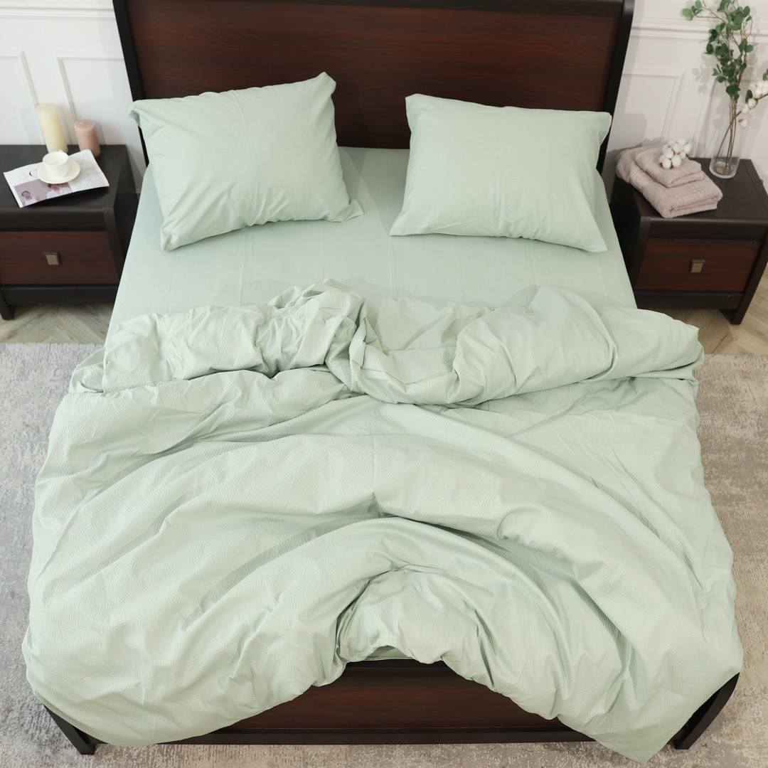 Двоспальний набір постільної білизни 180*220 з пресованої мікрофібри №200909 Черешенка™