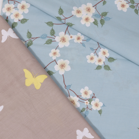 Тканина для постільної білизни Бязь "Gold" Lux GL1902 (A+B) - (50м+50м)