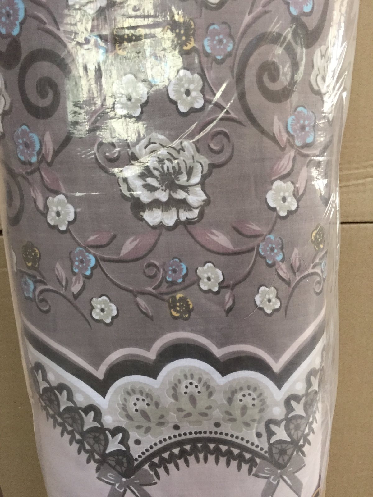 Ткань для постельного белья Бязь "Gold" Lux "Классический узор (кофейный)" GL3869