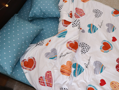 Евро макси набор постельного белья 200*220 из Сатина №049AB Черешенка™