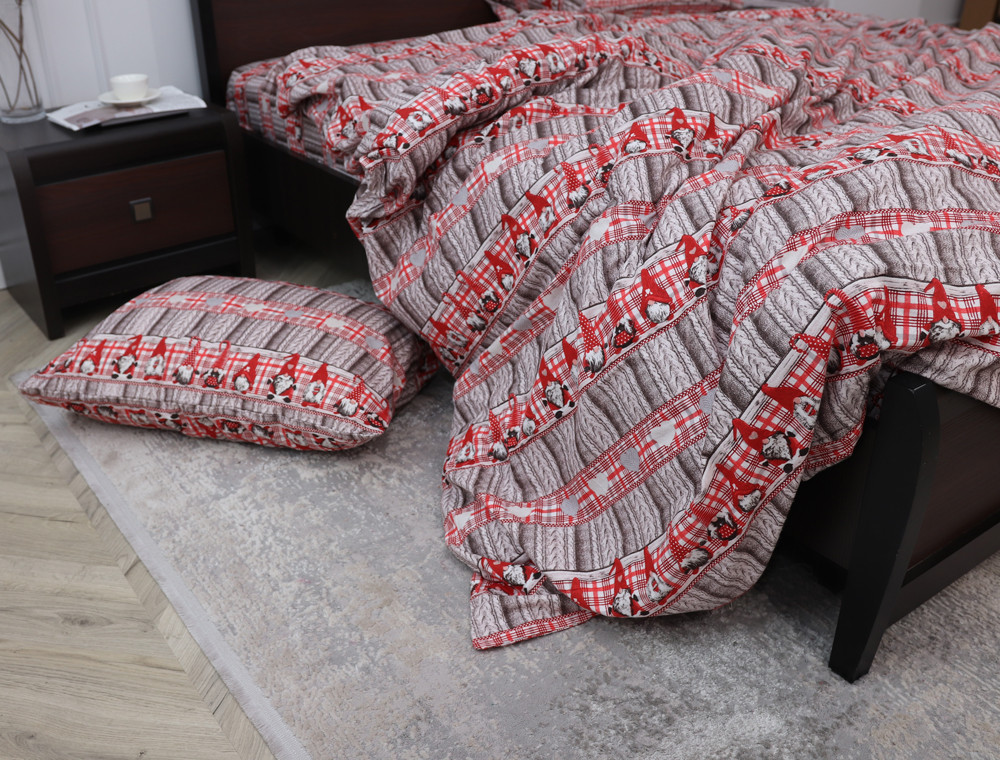 Семейный набор хлопкового постельного белья из Фланели №95328 Черешенка™