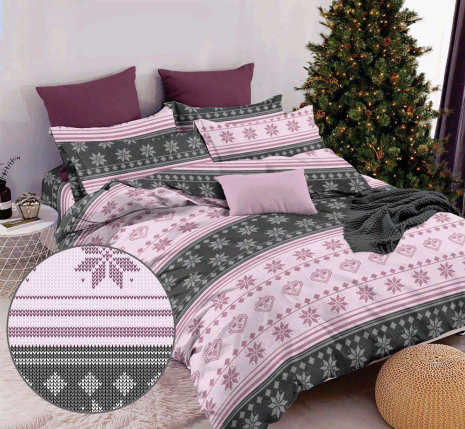 Тканина для постільної білизни Бязь "Gold" Lux GL11380pink