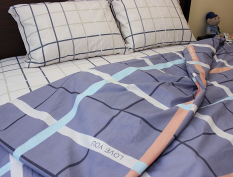 Двуспальный набор постельного белья 180*220 из Бязи "Gold" №154132AB Черешенка™