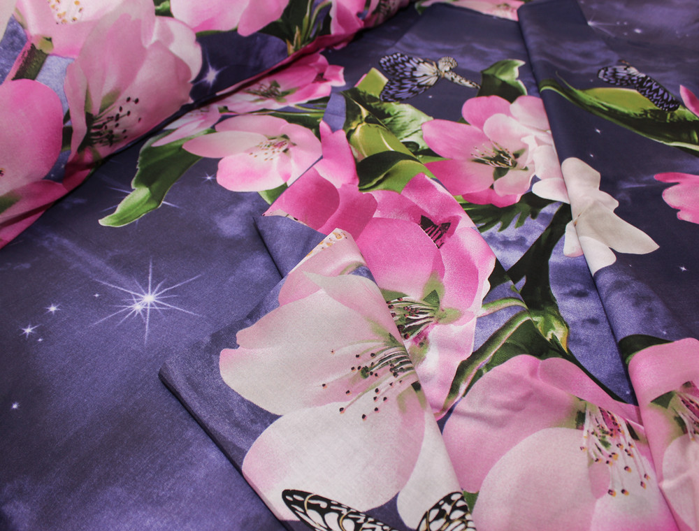 Семейный набор хлопкового постельного белья из Ранфорса №181948 Черешенка™