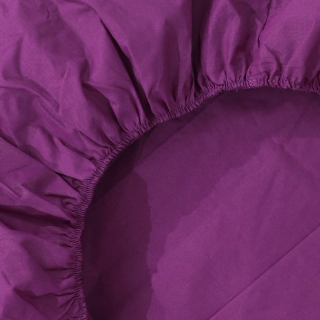 Простирадло на резинці (160*200*25) фіолетова №665511