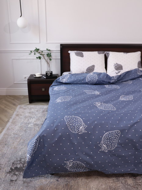 Семейный набор хлопкового постельного белья из Бязи "Gold" №154620AB Черешенка™