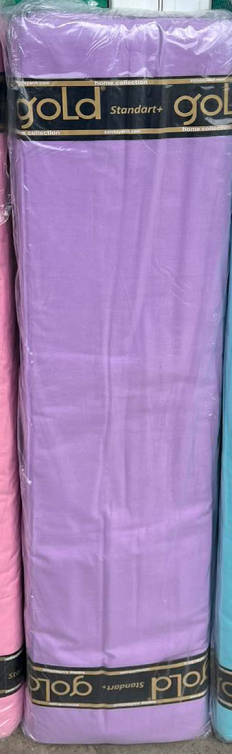 Тканина для постільної білизни Бязь "Gold" Lux однотонна GL108Violet (50м)