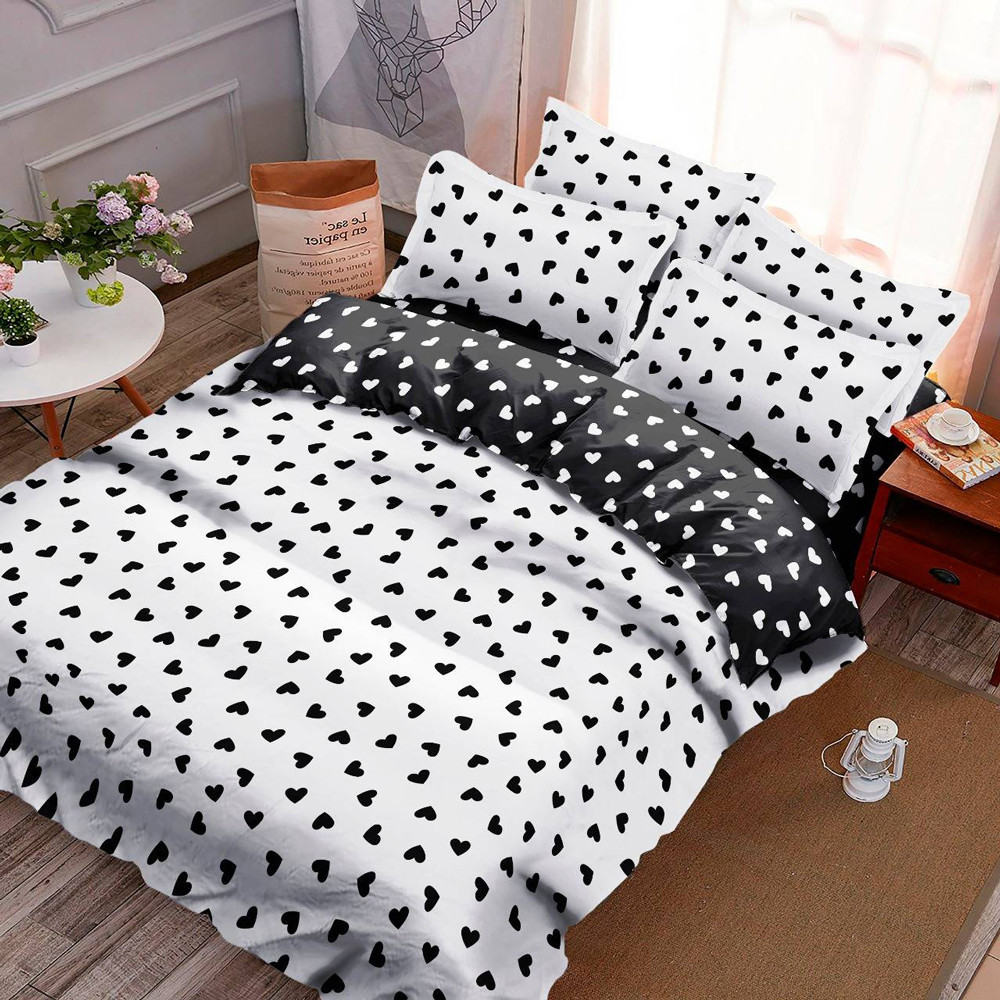 Ткань для постельного белья Бязь "Gold" Lux "Любовь по всюду" GL1637 (A+B) - (50м+50м)