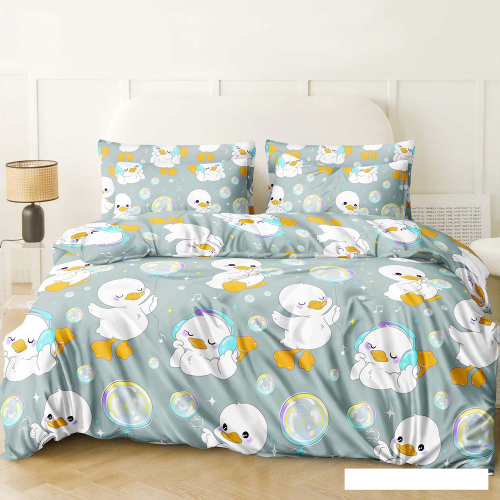 Тканина для постільної білизни Бязь "Gold" Lux дитяча GL5478grey