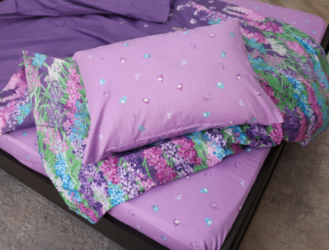 Сімейний набір постільної білизни із Сатину №44172AB Черешенка™