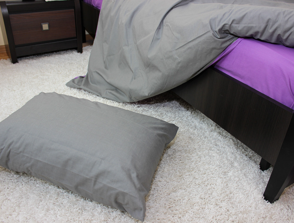 Полуторний набір однотонної постільної білизни 150*220 із Бязі "Gold" №151728AB Черешенька™