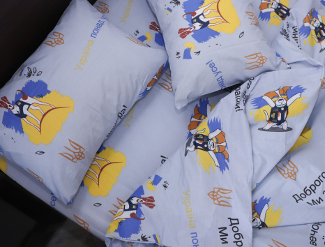 Полуторний набір постільної білизни 150*220 із Бязі "Gold" №1530674 Черешенка™