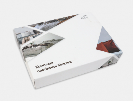 Сімейний набір постільної білизни зі Страйп Сатину №18-3218 Черешенка™