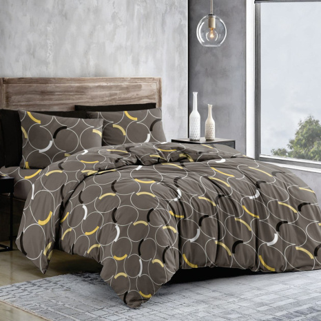 Ткань для постельного белья Бязь "Gold" Lux GL1184brown