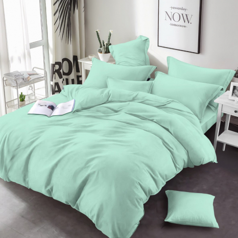 Ткань для постельного белья Бязь "Gold" Lux однотонная GL001Mint (50м)