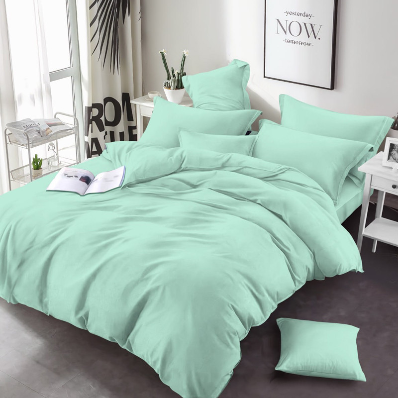 Ткань для постельного белья Бязь "Gold" Lux однотонная GL001Mint (50м)