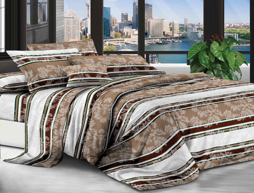 Сімейний набір постільної білизни 240*220 із полікотону №207819 Черешенька™