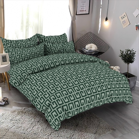 Ткань для постельного белья Бязь "Gold" Lux GL8010green