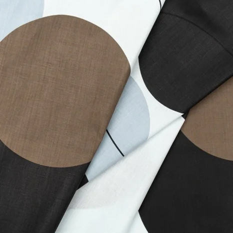 Ткань для постельного белья Бязь "Gold" Lux "Геометрический вальс" GL1401 (A+B) - (50м+50м)