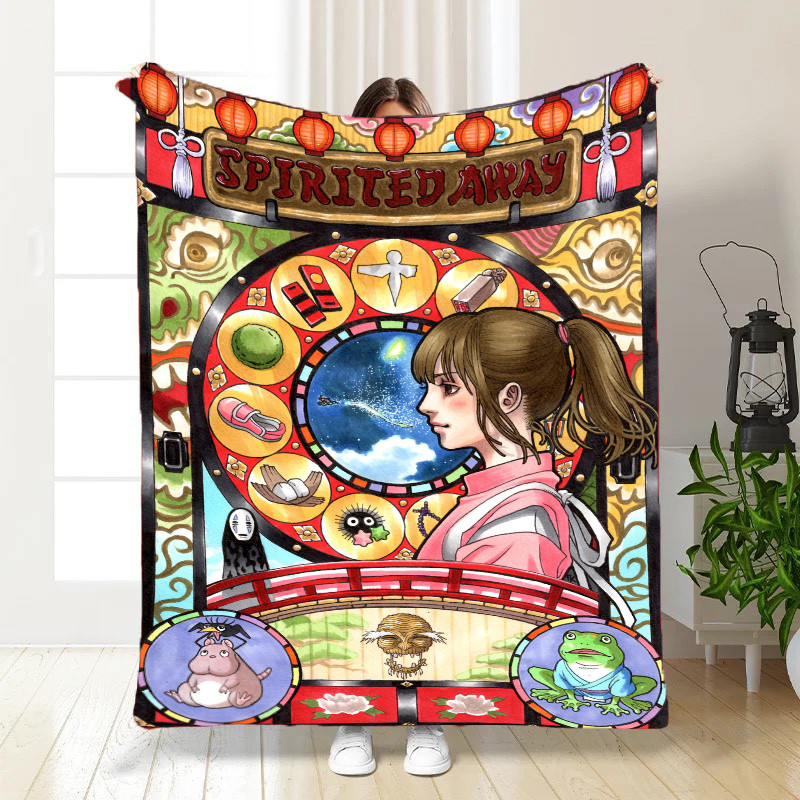 Плед с 3D-принтом 135*160 "Унесённые призраками" №20222337