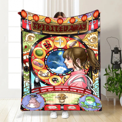 Плед с 3D-принтом 135*160 "Унесённые призраками" №20222337