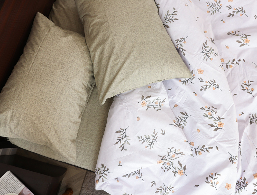 Євро-максі набір постільної білизни 200*220 із Бязі "Gold" №515047AB Черешенка™