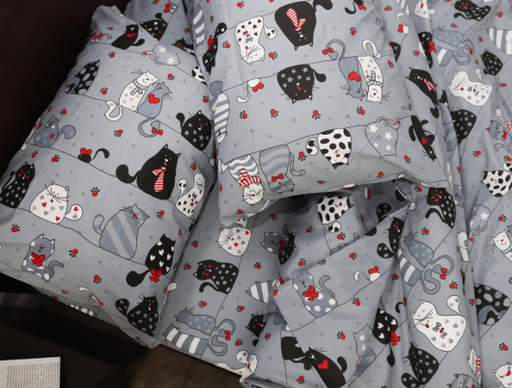 Полуторный набор постельного белья 150*220 из Бязи "Gold" №167074 Черешенка™