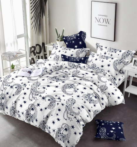 Ткань для постельного белья Бязь "Gold" Lux GL16990white