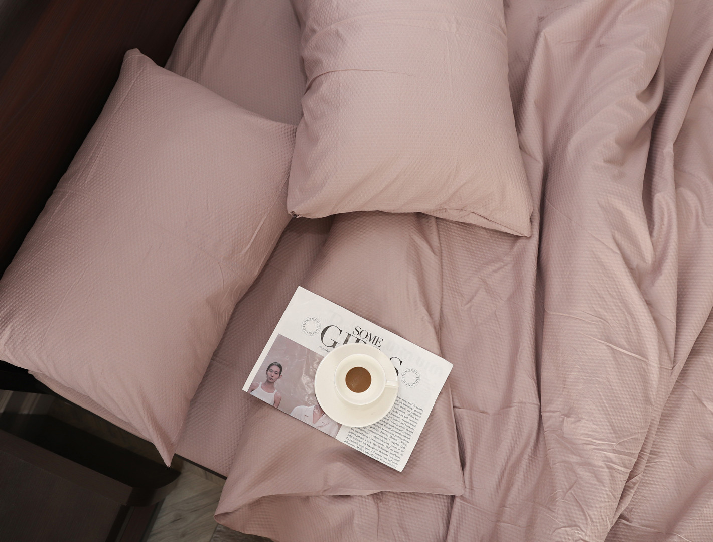 Полуторний набір постільної білизни 150*220 з пресованої мікрофібри №201212 Черешенка™