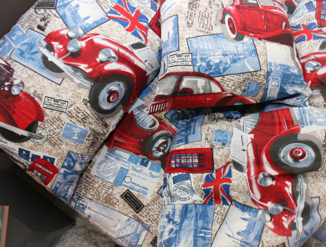 Полуторний набір постільної білизни 150*220 із Бязі "Gold" №16524 Черешенка™