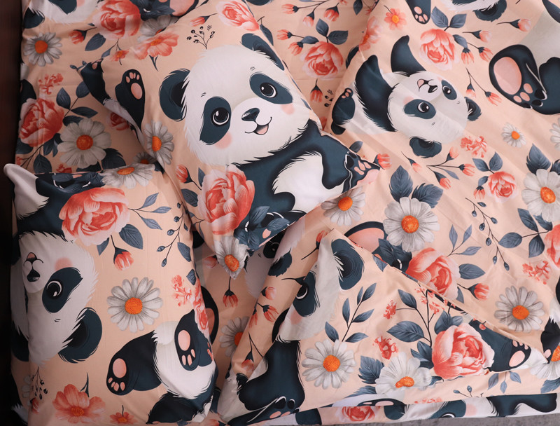 Полуторний набір постільної білизни 150*220 із Бязі "Gold" №168308 Черешенька™