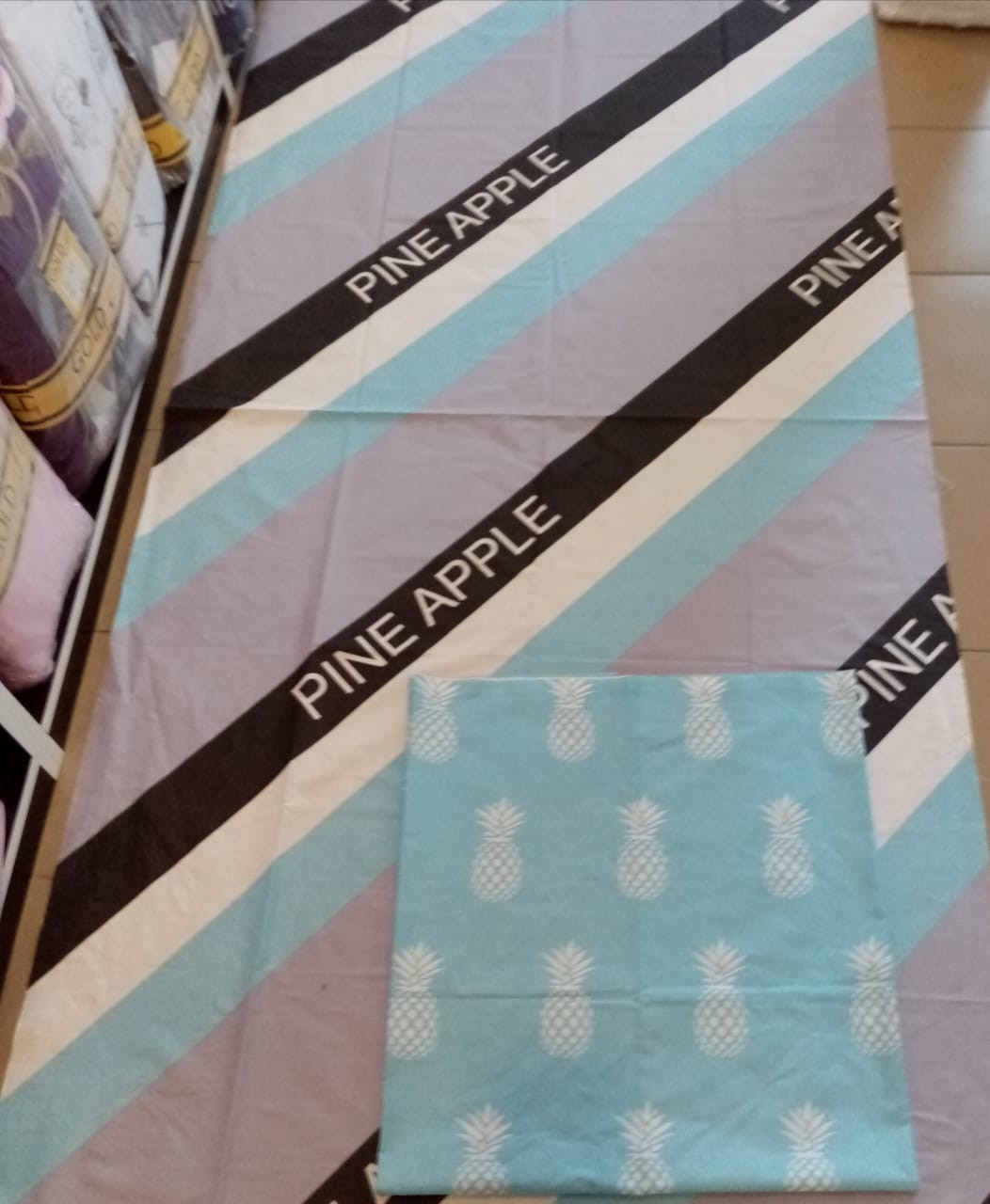 Тканина для постільної білизни Бязь "Gold" Lux "Ананас" GL1563 (A+B) - (50м+50м)