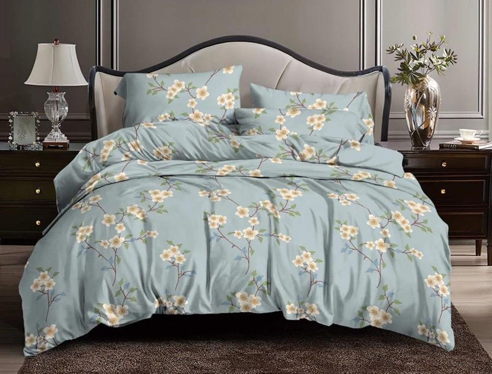 Двоспальний набір постільної білизни 180*220 із полікотону №20056 Черешенька™