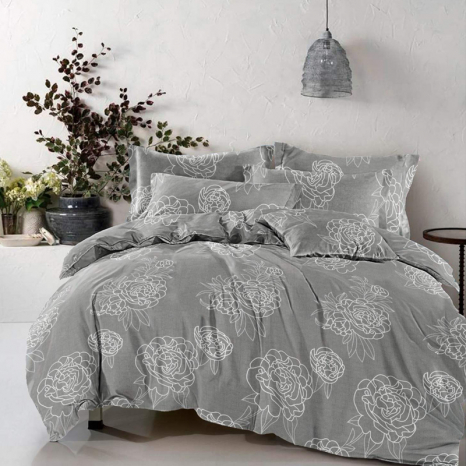 Тканина для постільної білизни Бязь "Gold" Lux GL3644gray