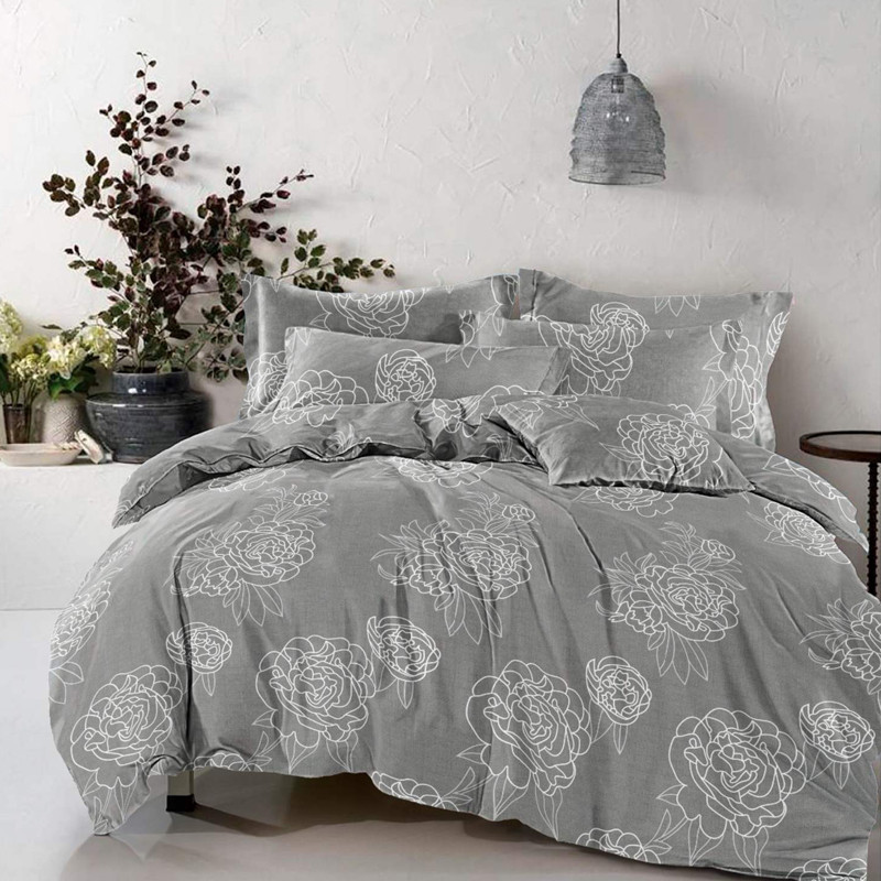 Тканина для постільної білизни Бязь "Gold" Lux GL3644gray