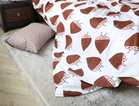 Евро макси набор постельного белья 200*220 из Бязи "Gold" №154428AB Черешенка™