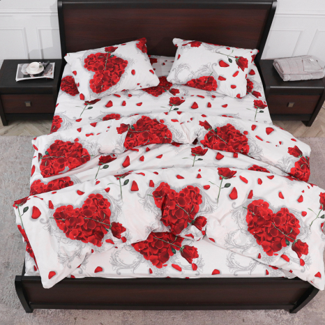 Двуспальный набор постельного белья 180*220 из Бязи "Gold" №157603 Черешенка™