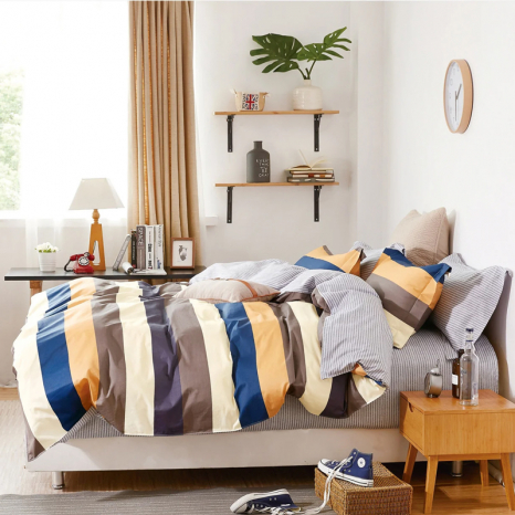 Тканина для постільної білизни Сатин S37-1 (A+B) - (60м+60м)