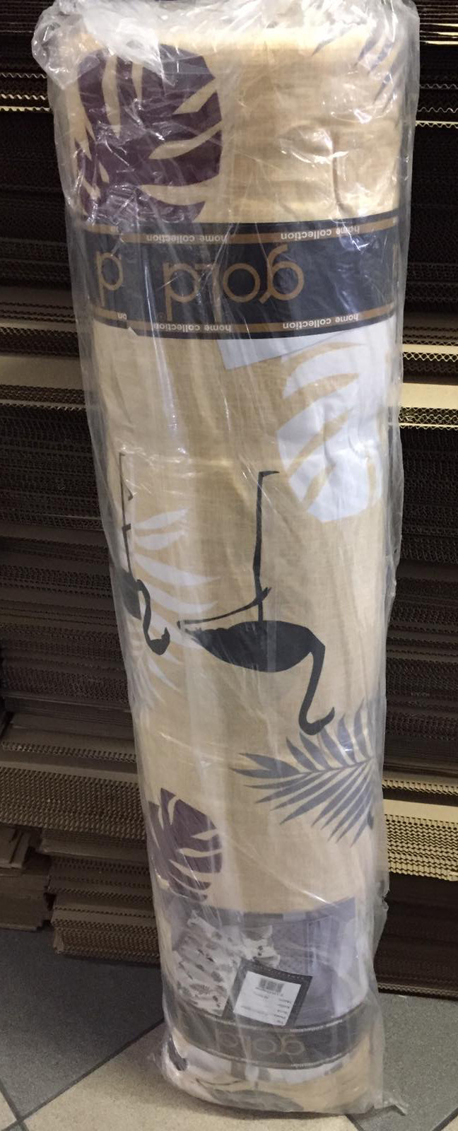 Ткань для постельного белья Бязь "Gold" Lux "След природы (бежевый)" GL3904