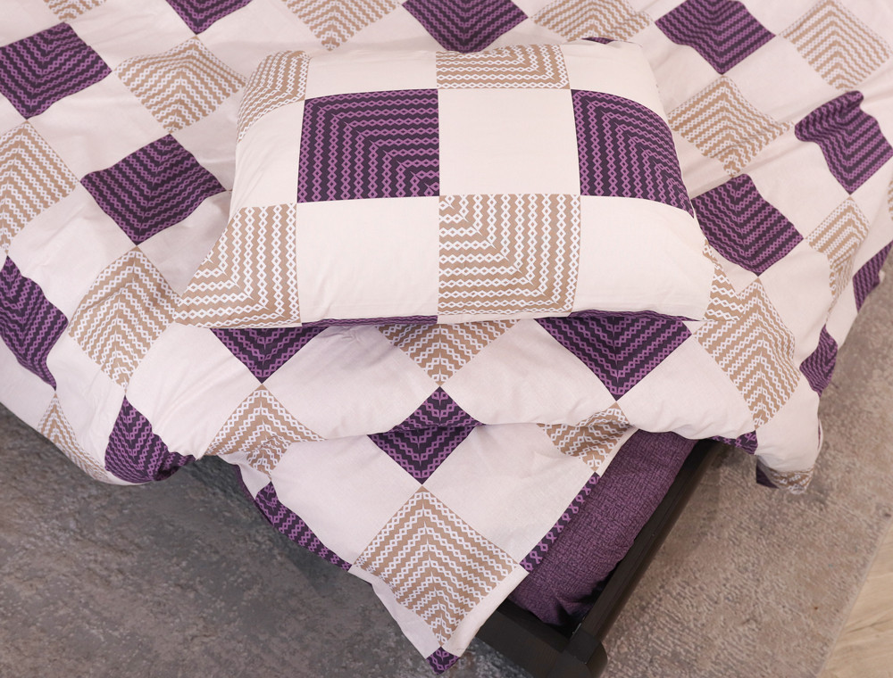 Семейный набор хлопкового постельного белья из Бязи "Gold" №155349АВ Черешенка™