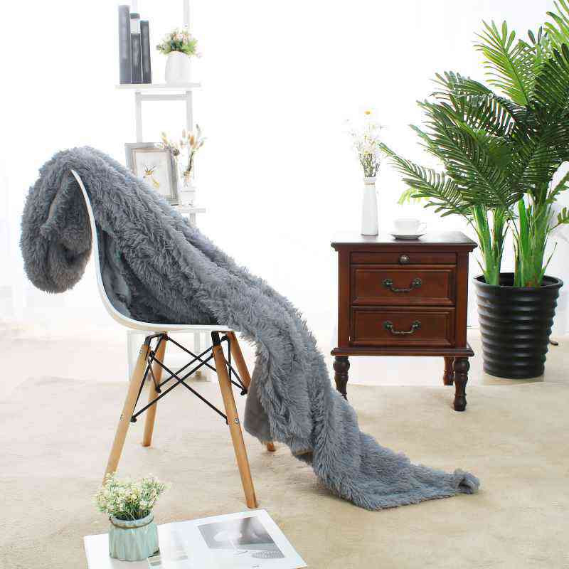 Євро-максі покривало-плед "травка" (240*220) - сіре