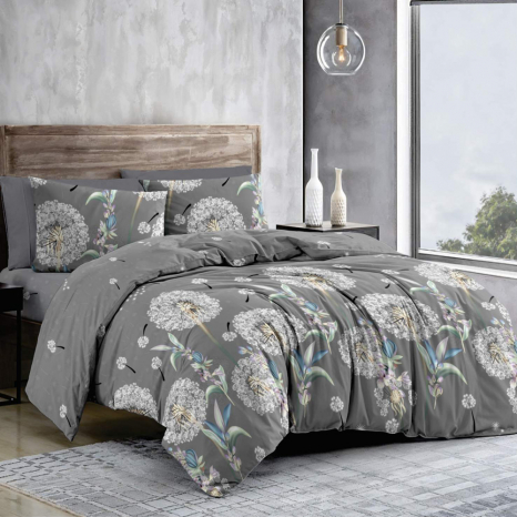 Тканина для постільної білизни Бязь "Gold" Lux GL9130grey