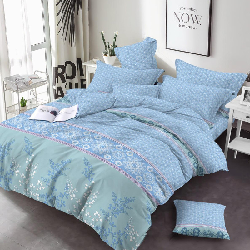 Ткань для постельного белья Бязь "Gold" Lux GL4167blue