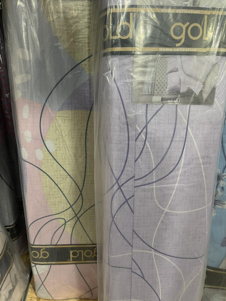 Тканина для постільної білизни Бязь "Gold" Lux GL1927violet (A+B) - (50м+50м)