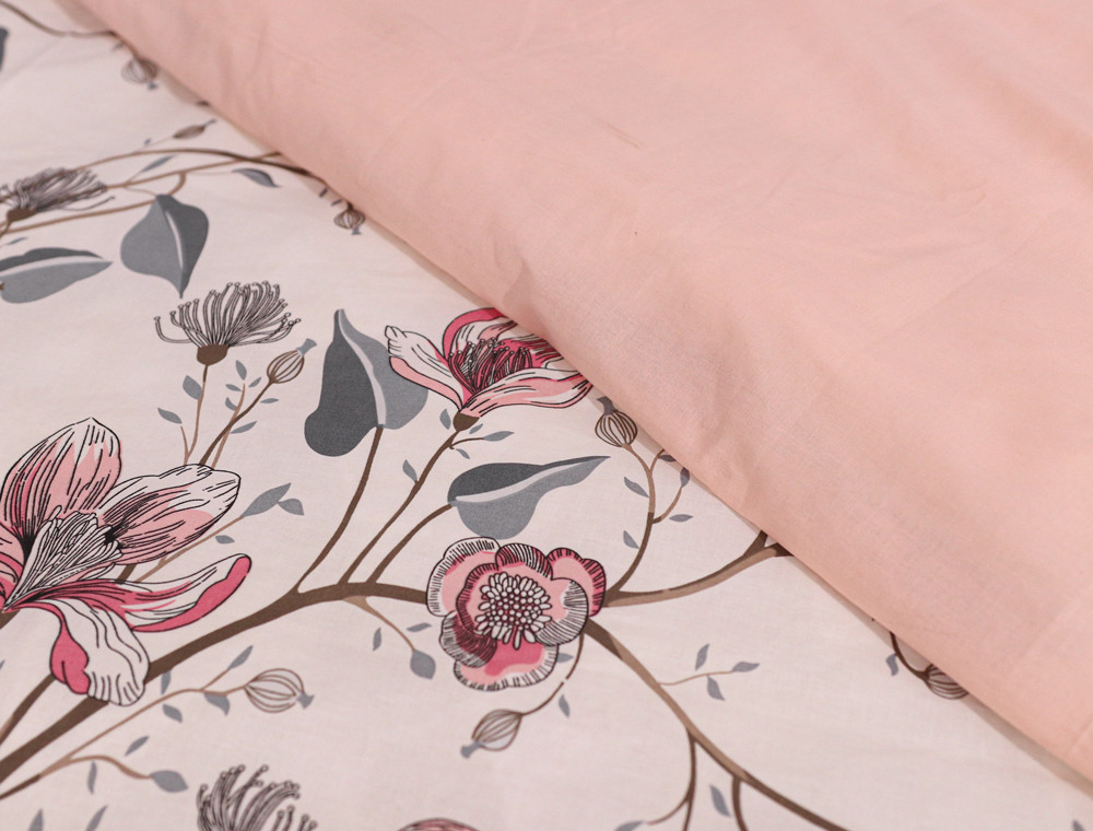 Євро-максі набір постільної білизни 200*220 із Бязі "Gold" №150755АВ Черешенька™