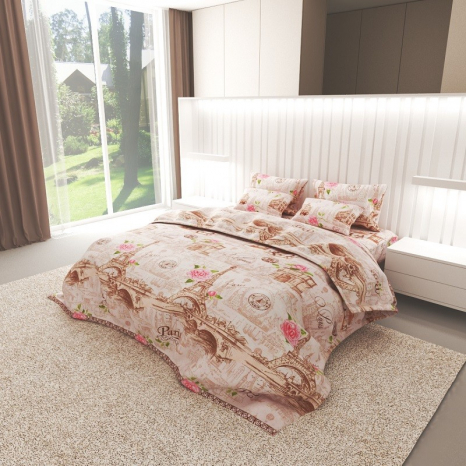 Ткань для постельного белья Бязь "Gold" Lux GL7558