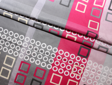 Ткань для постельного белья Бязь "Gold" Lux "Геометрический принт" GL527