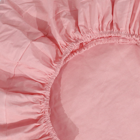 Простынь на резинке (180*200*25) розовая №6611320