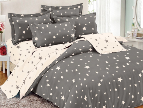 Полуторний набір постільної білизни 150*220 із Бязі "Gold" №157155AB Черешенка™