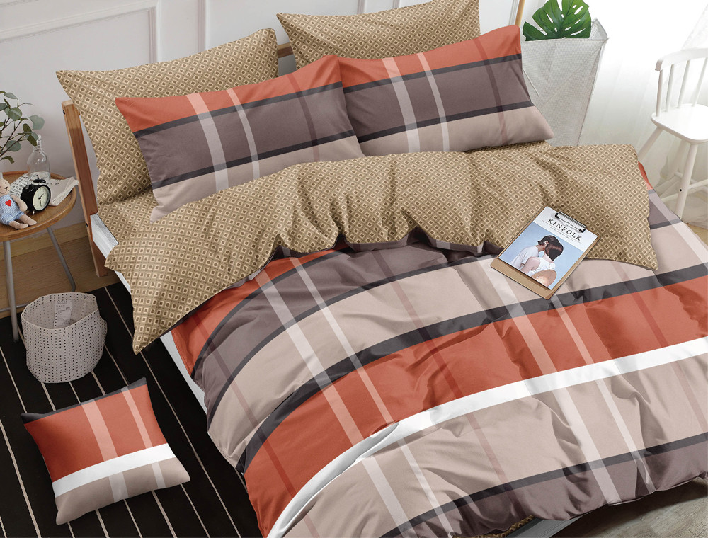 Двоспальний набір постільної білизни 180*220 із Бязі "Gold" №154793AB Черешенка™